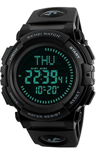 Reloj Digital Deportivo Militar Para Hombre Con Brújula De