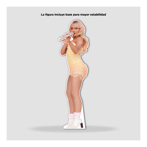 Figura Sabrina Carpenter Base Solida Tamaño Real Coroplast