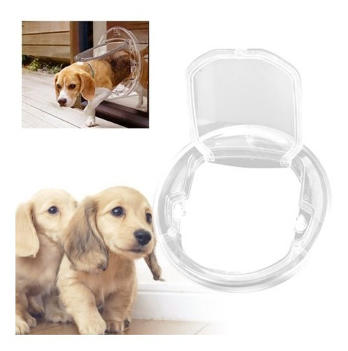 Imagen 4 de 5 de 4 Panel De Seguro Cerradura Redonda Puerta Para Mascotas Gat