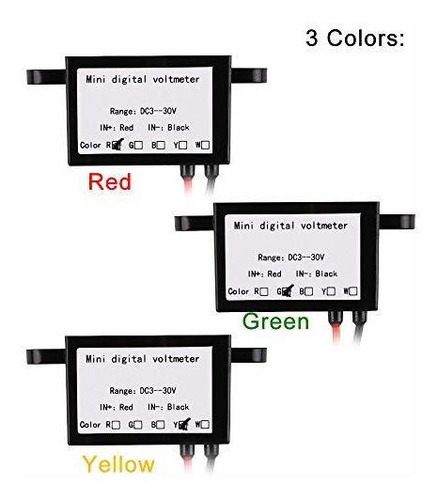 Voltimetro Digital Cc Do Cable Impermeable Resistente