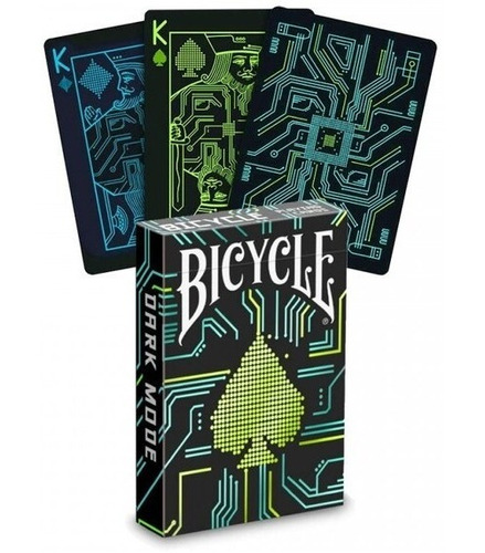 Bicycle Dark Mode Baraja Lujo Poker Playing Card Air Cushion