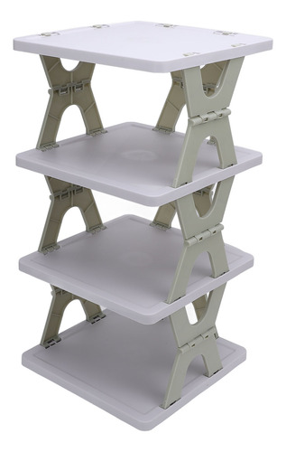 Estante Estrecho Para Zapatos De 4 Niveles, Plegable, Pequeñ