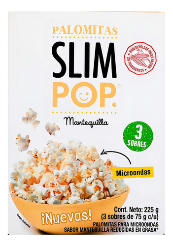 Palomitas Slim Pop Mantequilla 225g