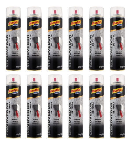 12 Spray Removedor De Tintas E Vernizes Motos Caminhão 350ml