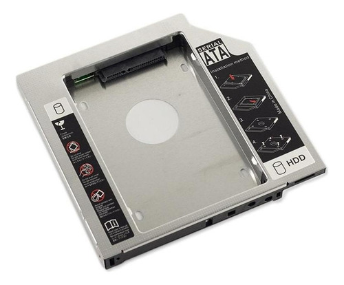 Adaptador Caddy 12,7mm Hd Ssd Sata Case Gaveta Dvd Notebook