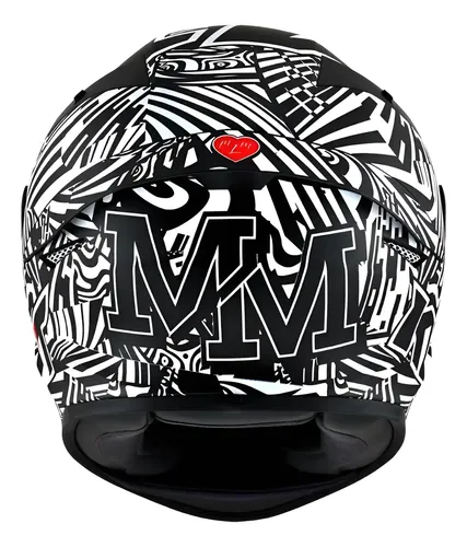 Capacete Kyt Tt Course Espargaro Winter Test 59/60 Zebra