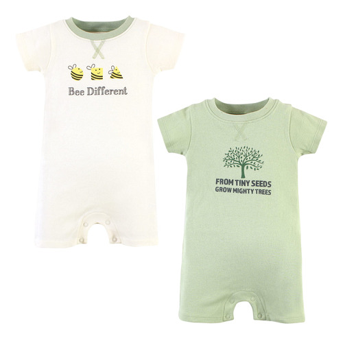 Touched By Nature Baby-boys Organic Cotton Rompers
