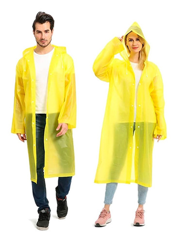  Carpa Capa Adulto Impermeable Lluvia Eva Botones