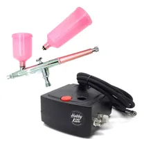 Comprar Aerografo Rosa Con Compresor Para Tatuajes Temporales