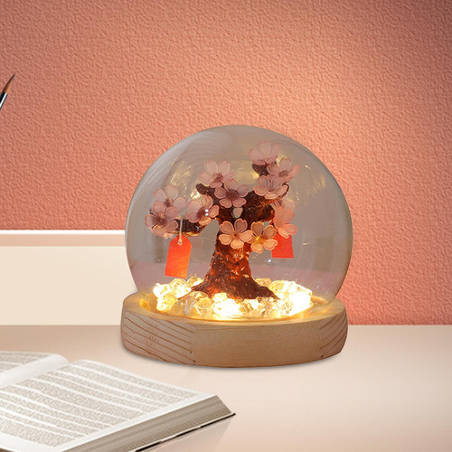 Lámpara De Noche De Flores Diy, Lámpara De Mesa Con