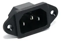 Comprar Conector Macho Interlock Pc Ups Iec C14 Chasis Tornillos