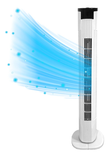 Ventilador De Torre Silencioso 80cm 3 Velocidades Compacto Cantidad de aspas 0 Estructura Blanco Diámetro 20 cm Frecuencia 60 Hz Material de las aspas Plástico