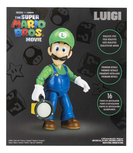 The Super Mario Bros Movie Figura Luigi Con Lampara (41717)
