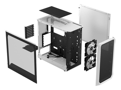 Gaming Case Fractal Design Focus 2 Rgb Black Atx 2 Fan Inclu