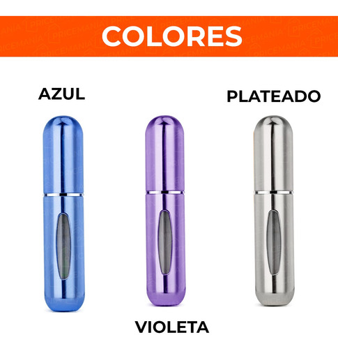 Imagen 5 de 8 de Mini Perfumero Portatil Recargable 5ml Ideal Viajes Colores