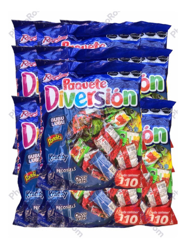 Paquete Diversión Dulces Surtidos Ricolino 16.56 Kg 1320 Pz 