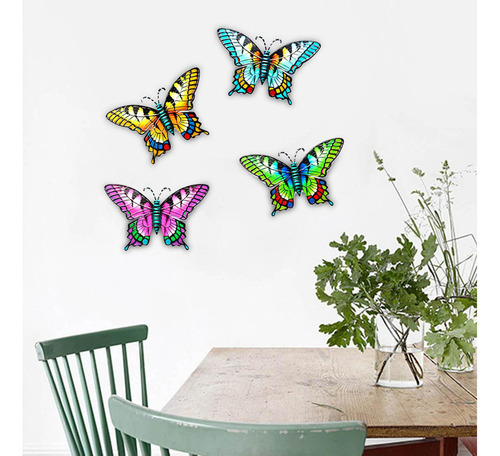 Decoración De Pared De De Pared Adornos De Mariposa Obra 4