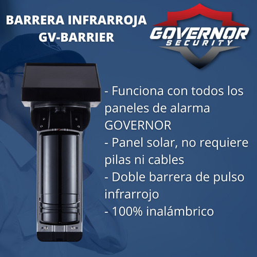 Panel De Alarma Gv-safe300 Kit-13 Blanco Barrera Infrarroja