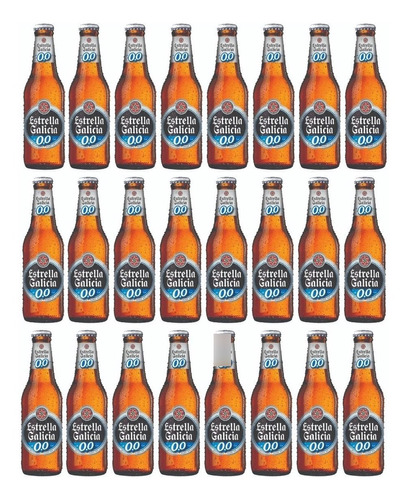 Cerveza Estrella Galicia 0,0 % Sin Alcohol 257 Ml Pack X 24