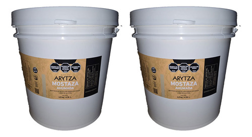 Pack 2 Baldes Arytza Mostaza Ahuamda X 4.500g Gastronomia