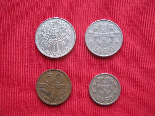 Portugal Lote 4  Monedas Diferentes