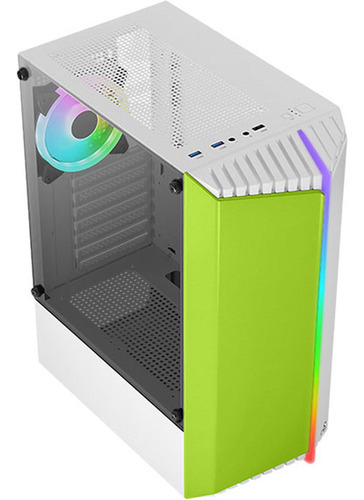 Gabinete Gamer Aerocool Bionic G V2 Cristal Templado Verde
