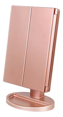 Blanco - Espejo Led De Escritorio De Tres Caras - Maquillaje