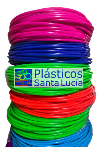 Aros Hula Hula Color Rojo Tamaño Mediano 50 Piezas
