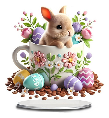 F Easter Decoration Home Desktop Decoration Rabbits Hom 2005