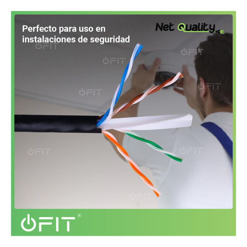 Imagen 6 de 11 de Cable Rollo Utp 305m Cat 6 Bobina Ethernet Exterior