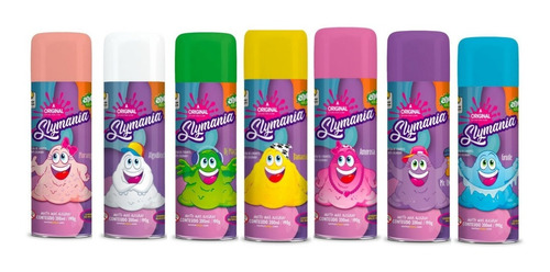 Kit 7 Espuma Slime Textura E Cores Variadas Brincar Relaxar