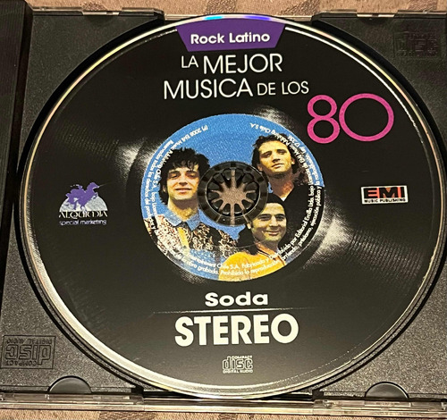 Cd Soda Stereo / La Mejor Musica De Los 80 ( Sin Caratula)