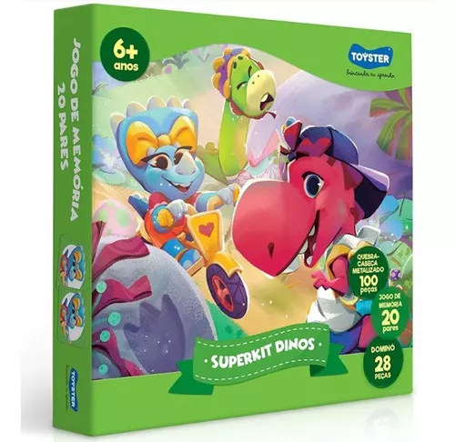 Jogo Toyster Super Kit Princesa Disney Dominó, Jogo De Memória E