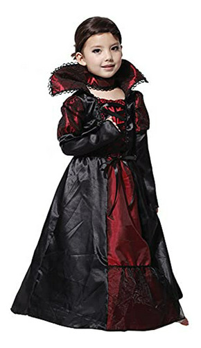 Disfraz De Vampiresa Real Para Niñas En Halloween