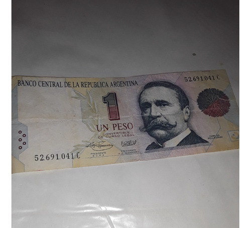 Billete 1 Peso Convertible Argentina 1993 P339 Serie C