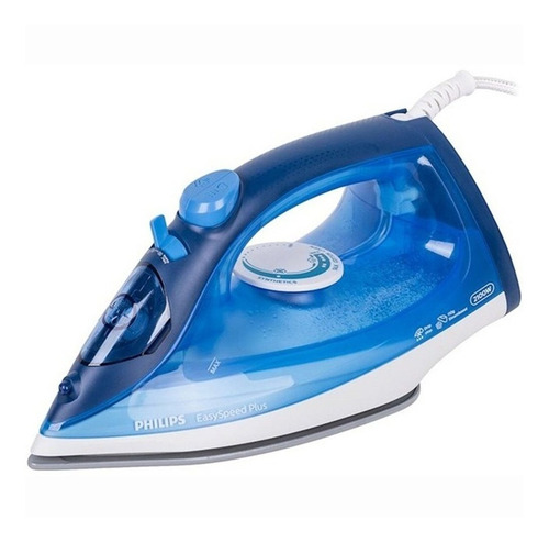 Plancha a vapor Philips GC2145 EasySpeed Plus
color azul con suela antiadherente 220V