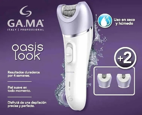 Depiladora Inalambrica Gama Oasis Look Piernas Axila Y Rosto