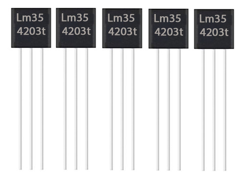 Tecneu 5 Piezas De Sensor De Temperatura Lm35 Lineal Análogo Para Microcontrolador