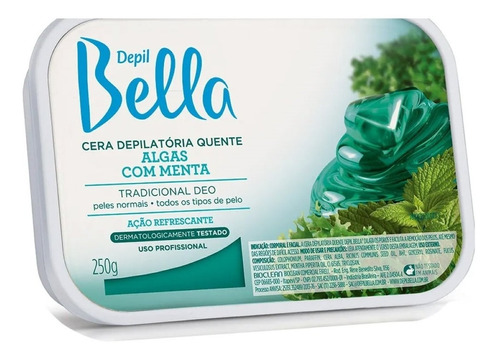 Cera Depilatória Algas Com Mentas 250g - Depil Bella