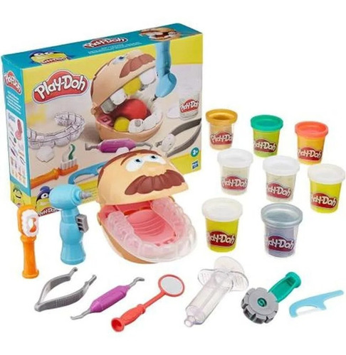 Novo Brinquedo Play-doh Brincando De Dentista B5520 Hasbro