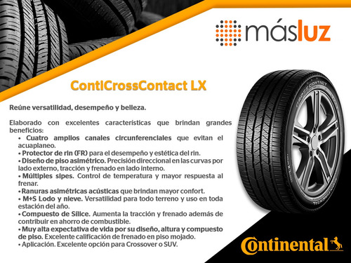 Llantas (2) Continental Conticrosscontact Lx 225/65r17 102 H