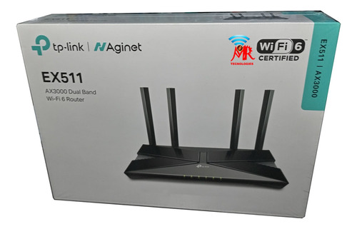 Router Tp-link Ex511 Ax3000 Dual Banda Wi-fi 6 Easymesh