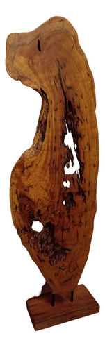 Escultura De Madera - Madera Mohena - Madera Dura-perrito