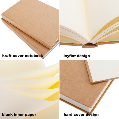 Cuaderno Labuk Blank, 120 Hojas, 100 G/m², 14 X 21 Cm, Tapa