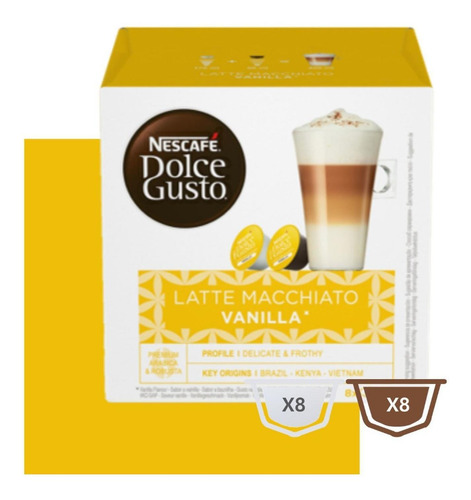 Imagen 2 de 2 de Nescafé® Dolce Gusto® Latte Vainilla X 8 Unidades