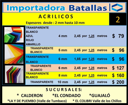 Imagen 12 de 12 de Acrílico Segunda Al 50% Sintra Tubería Cable De Acero A3