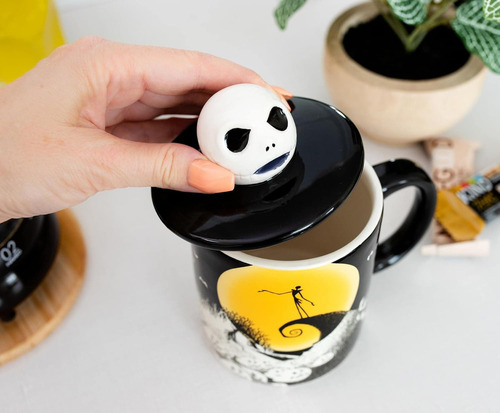 Taza Ceramica Disney Jack Skellington Halloween Color Negro Spiral Hill