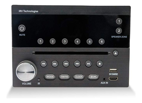 Irv Technology Irv31 Am/fm/cd/dvd Rv Radio Estreo 2 Zonas De