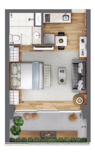 Imagem 2 de 30 de Apartamento Studio Residencial À Venda, Brooklin, Rua Nova York, São Paulo - Ap3786. - Ap3786