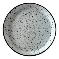 Comprar Pizzera Enlozada Salpicada Blanco Y Negro Molde Pizza 36